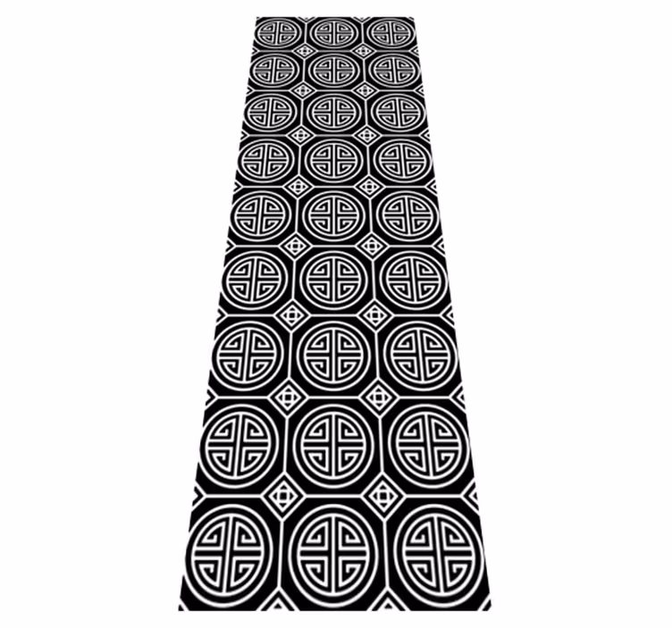 Vinyl rug bathroom japanese minimalist design - TenStickers