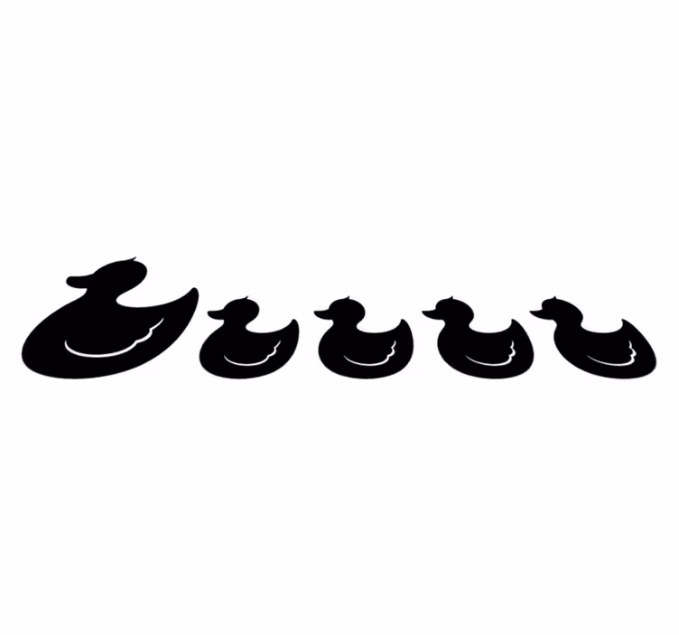Vinyl rug bathroom rubber duck - TenStickers