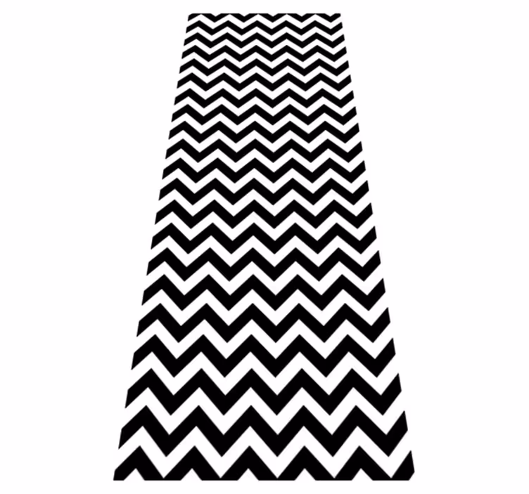Vinyl rug bathroom with triangle patterns - TenStickers