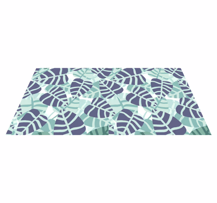 Vinyl rug flowers colorful tropical floral design - TenStickers