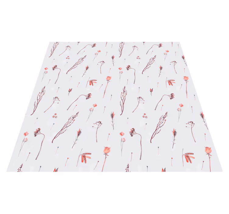 Vinyl rug flowers with elegant floral design - TenStickers