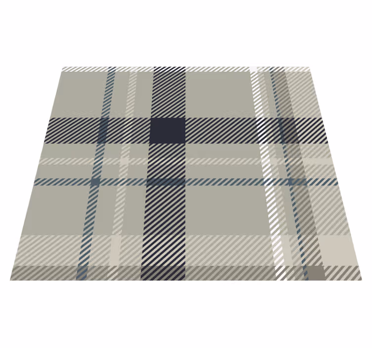 Geometric vinyl rug in gray flannel - TenStickers