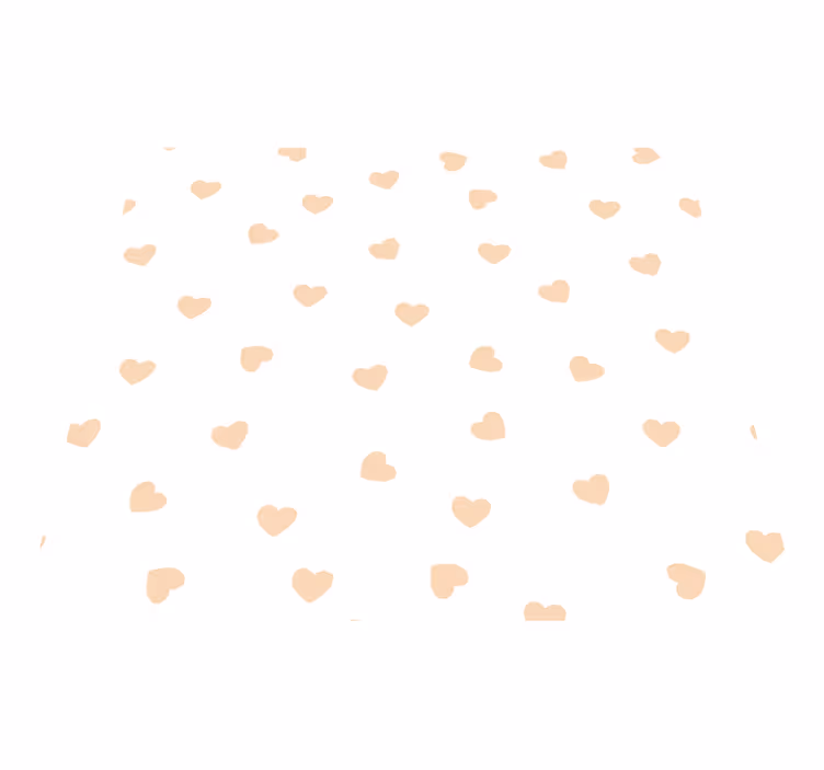 Bedroom vinyl rug with tiny hearts pattern - TenStickers