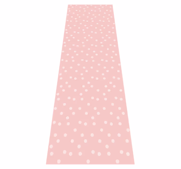 Bedroom vinyl rug in soft pastel baby dots - TenStickers