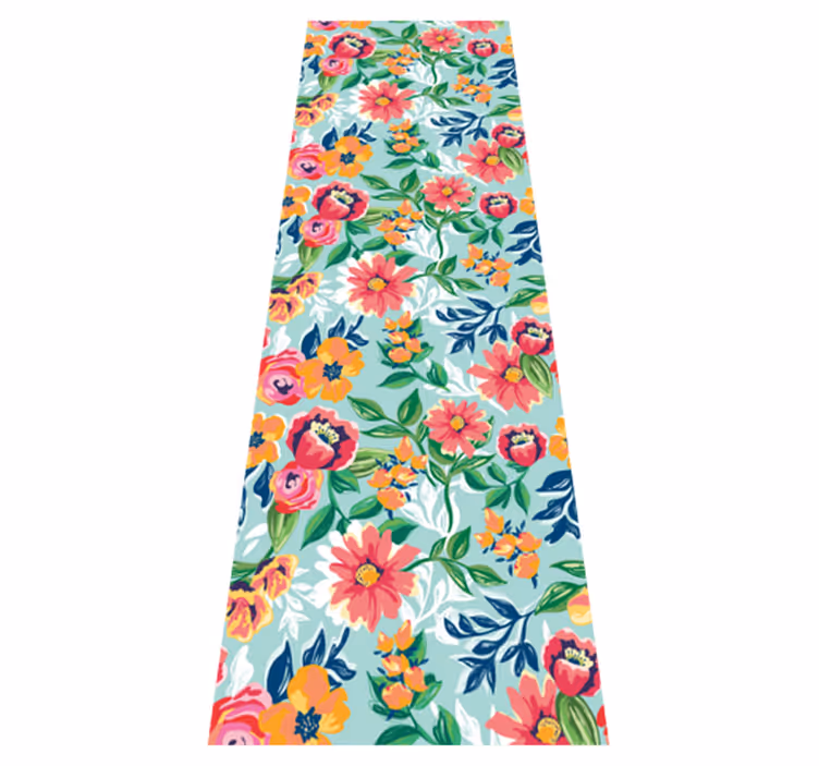 Colorful wild pattern bedroom vinyl rug - TenStickers