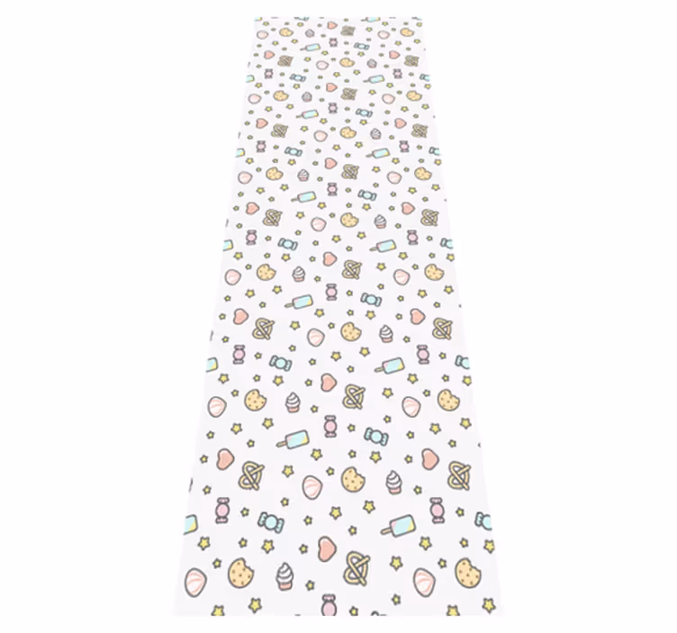 Cute babies snacks with face bedroom vinyl rug - TenStickers