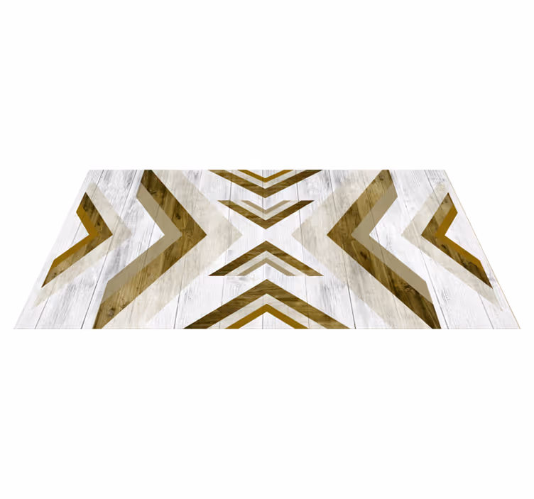 Geometric vinyl rug structured desk cover - TenStickers