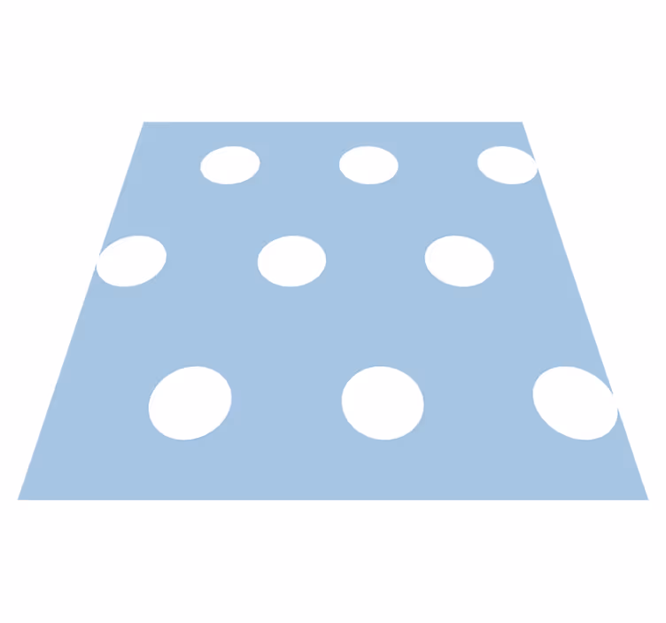Bedroom vinyl rug polka dot pattern - TenStickers