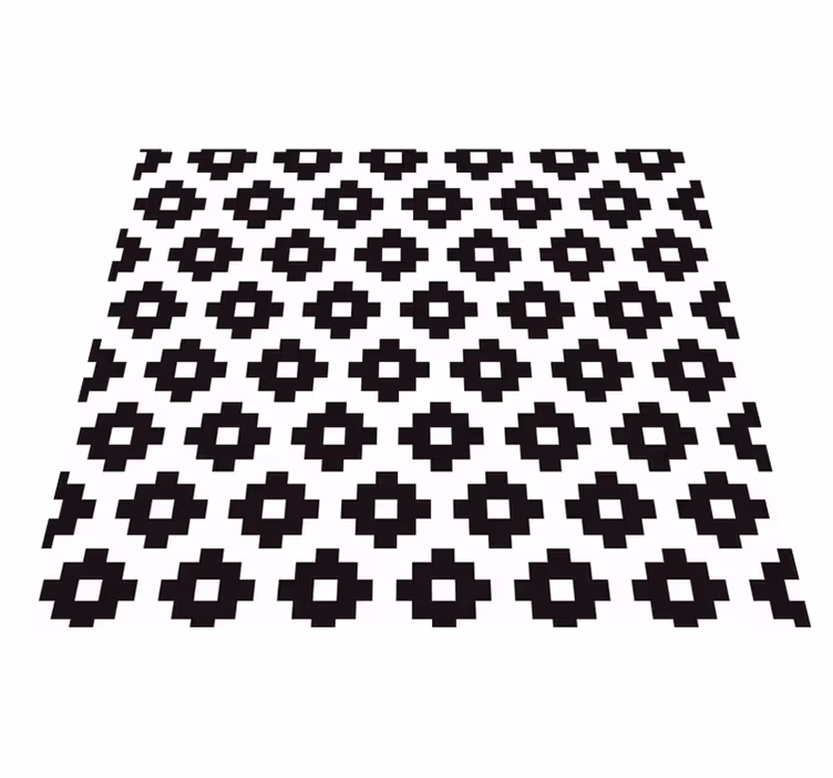 Vinyl rug bathroom modern style wallpaper - TenStickers