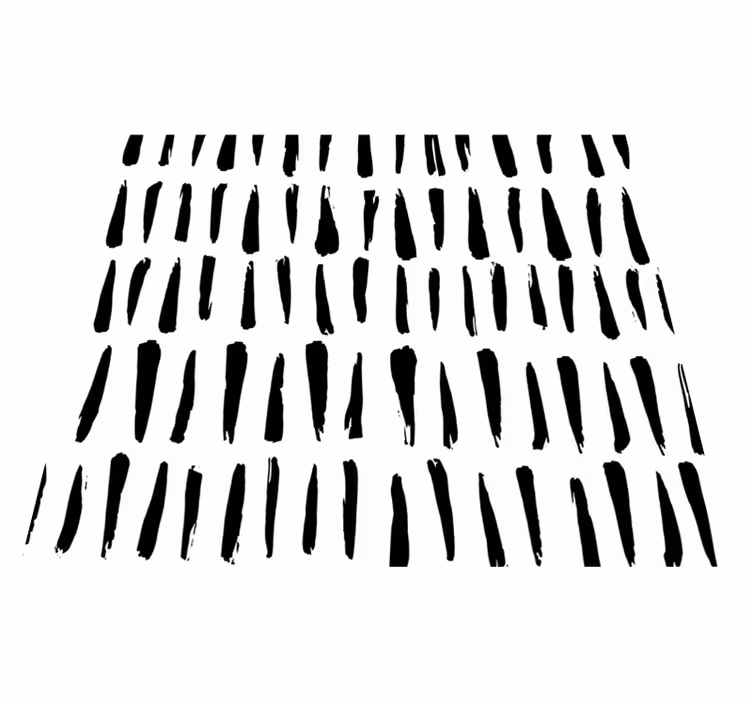 Vinyl rug bathroom with irregular stripes pattern - TenStickers