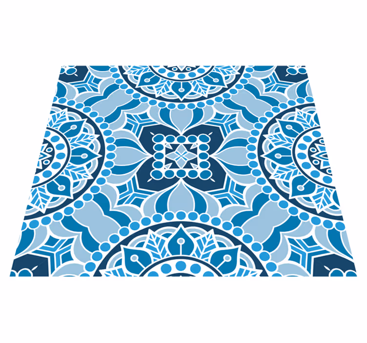 Vinyl rug bathroom mandala style bathroom rug - TenStickers