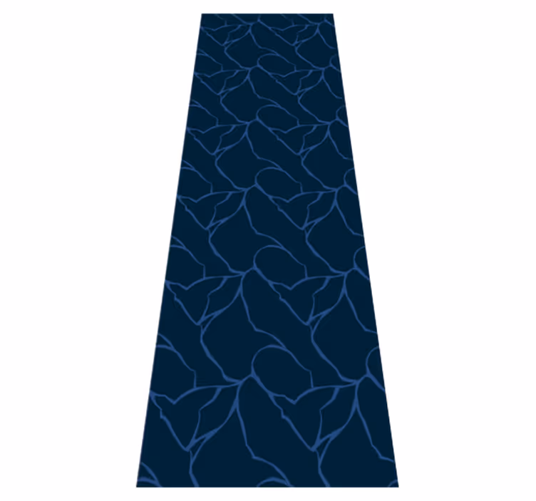 Vinyl rug bathroom blue marble textured design - TenStickers