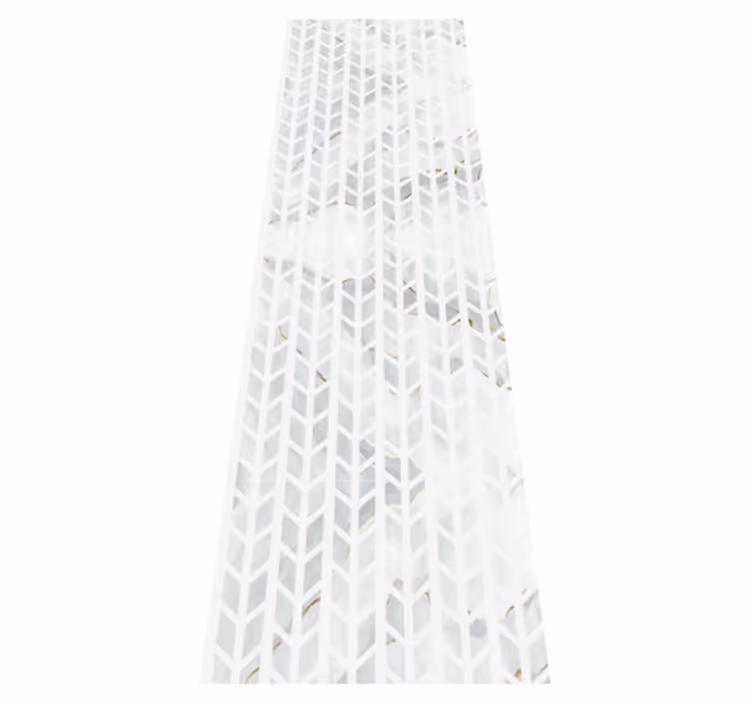 Vinyl rug bathroom small gold marble tiles - TenStickers