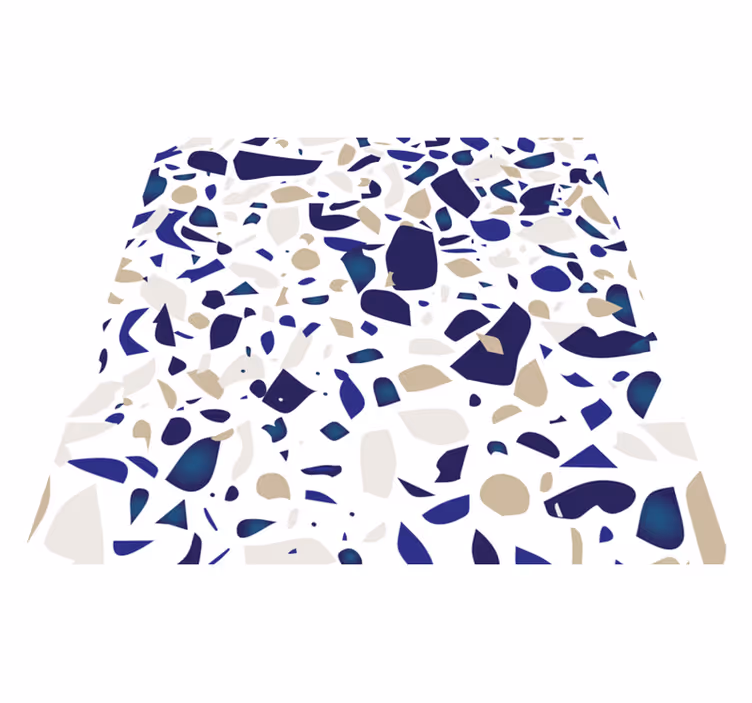 Vinyl rug bathroom imitation marble floor mat - TenStickers