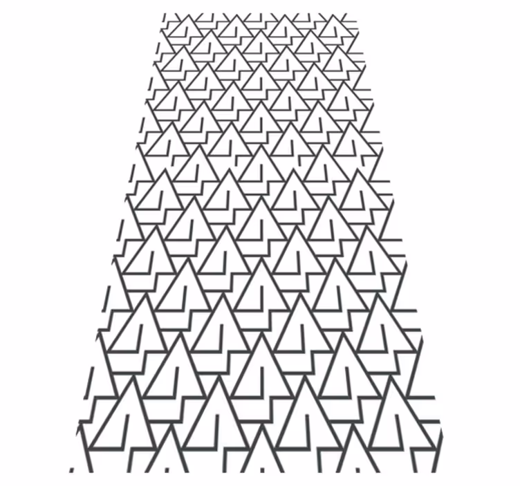 Vinyl rug bathroom triangles pattern - TenStickers