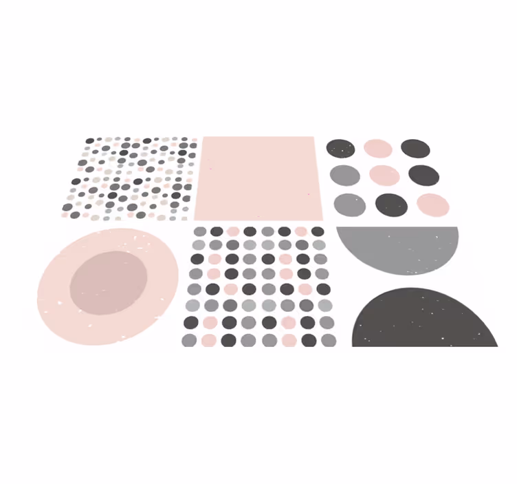 Vinyl rug bathroom scandinavian rebekka tiles - TenStickers