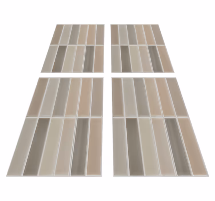 Vinyl rug bathroom rectangle pattern - TenStickers