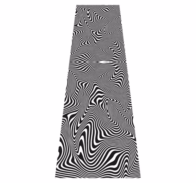 Vinyl rug bathroom zebra 3d effect mat - TenStickers