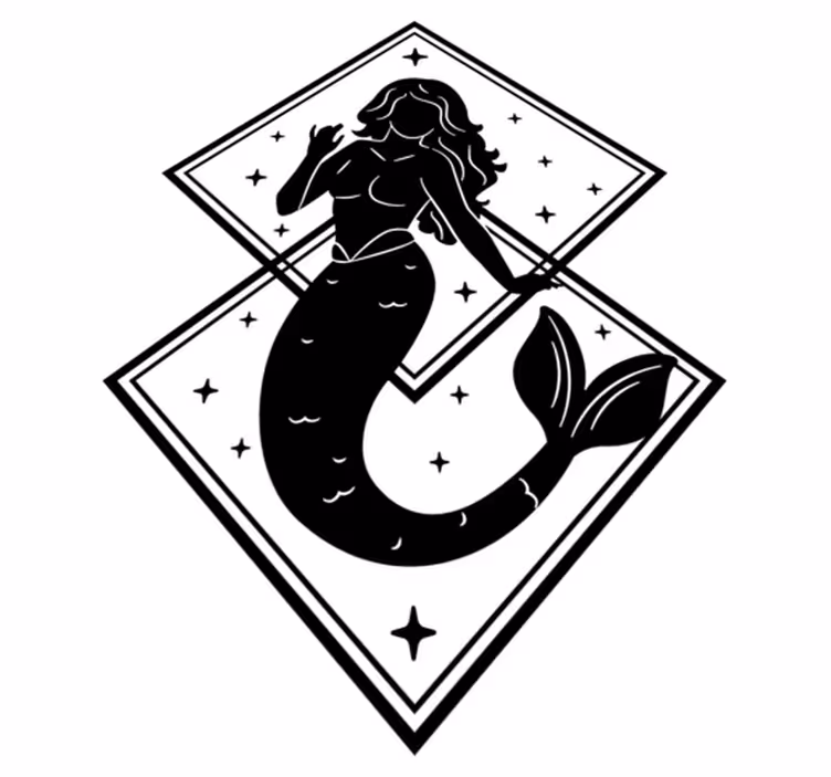 Vinyl rug bathroom mermaid shower decal - TenStickers