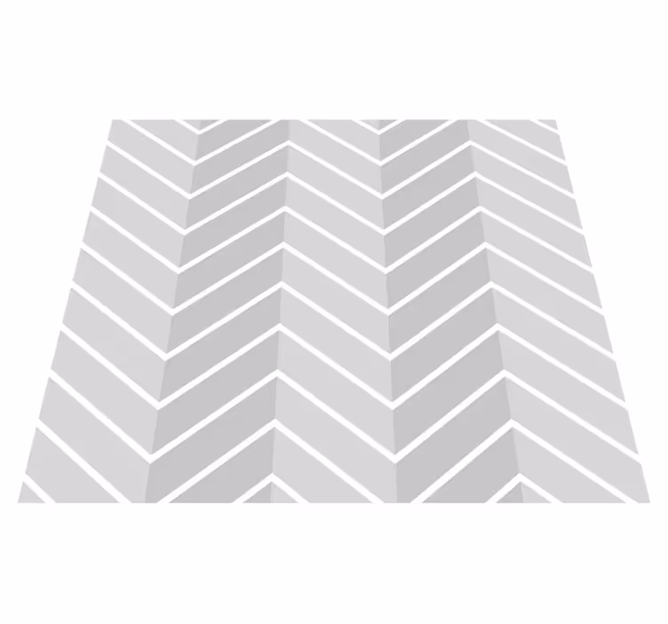Vinyl rug bathroom herringbone light gray - TenStickers