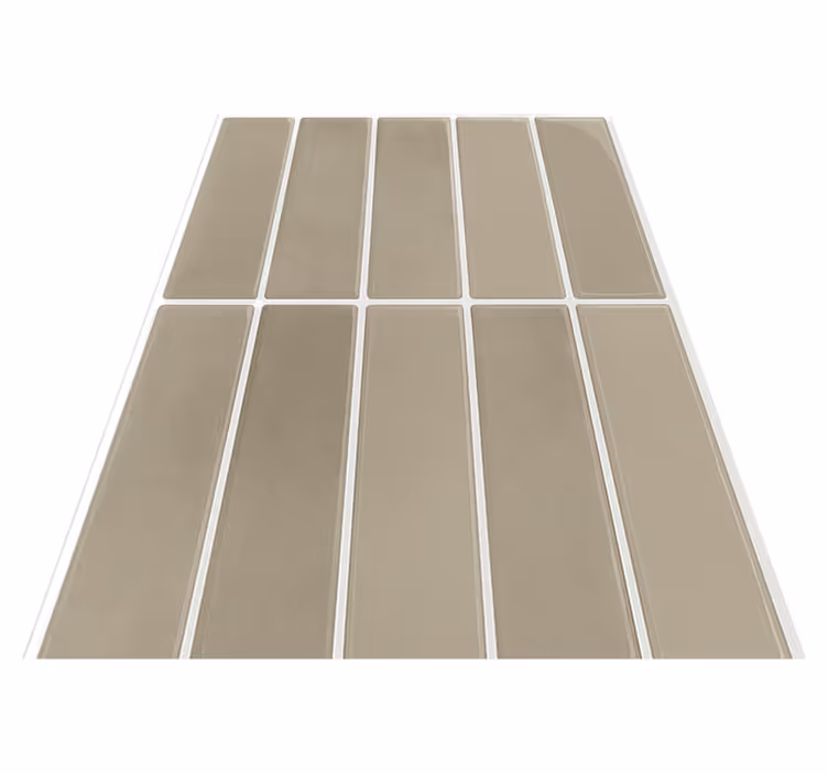 Vinyl rug bathroom linear stone natural - TenStickers
