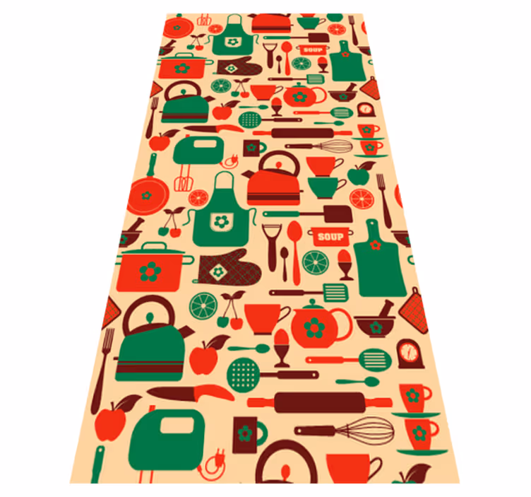 Kitchen vinyl rug kitchen cabinet cover vinyl - TenStickers