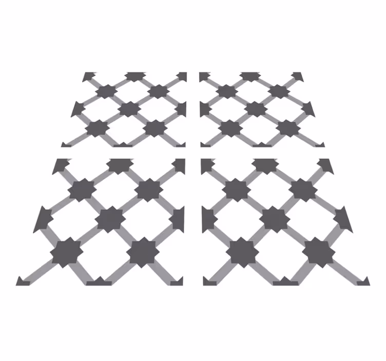 Kitchen vinyl rug retro portuguese tile design - TenStickers