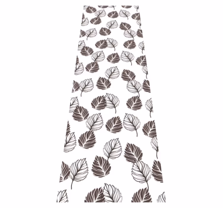 Kitchen vinyl rug hoja grey kinfolk design - TenStickers