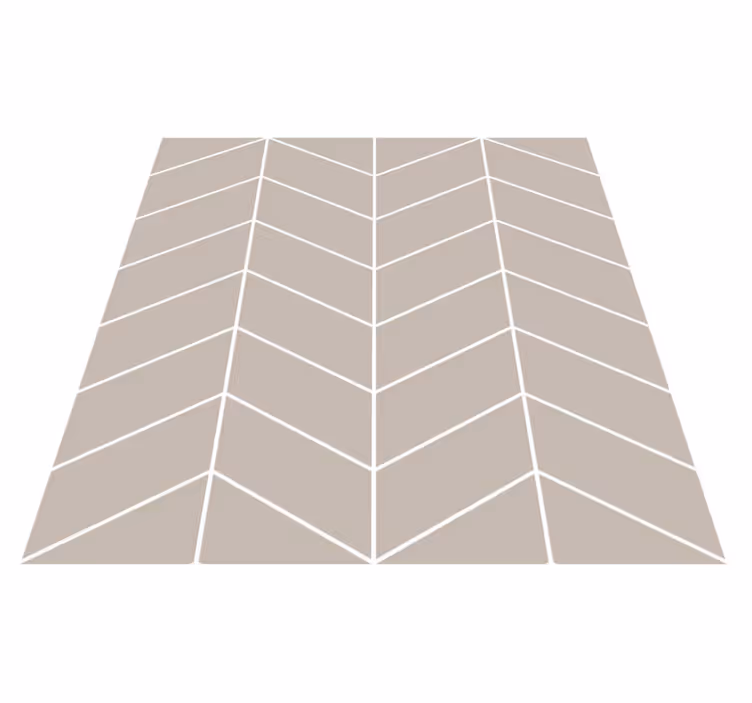 Scandinavian style beige and white kitchen vinyl rug - TenStickers