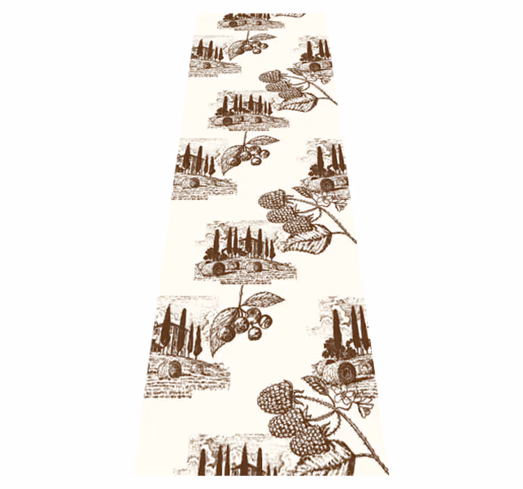 Bedroom vinyl rug french provincial country life design - TenStickers