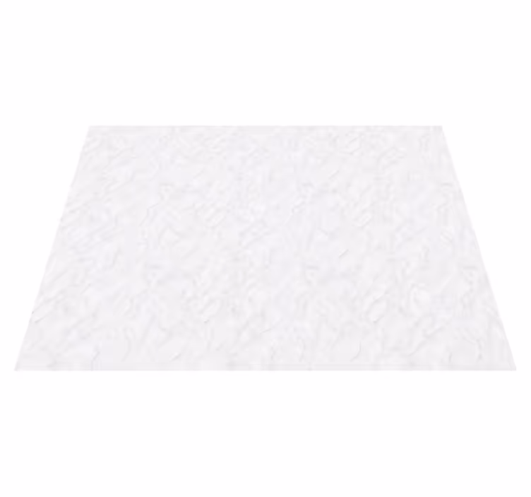 Bedroom vinyl rug white grey marble pattern - TenStickers
