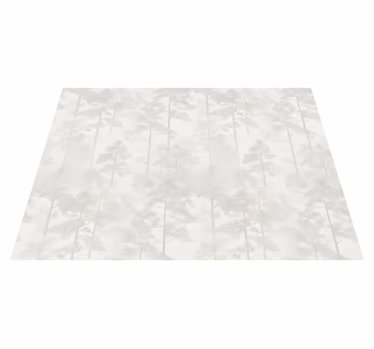 Mysterious foggy forest bedroom vinyl rug - TenStickers