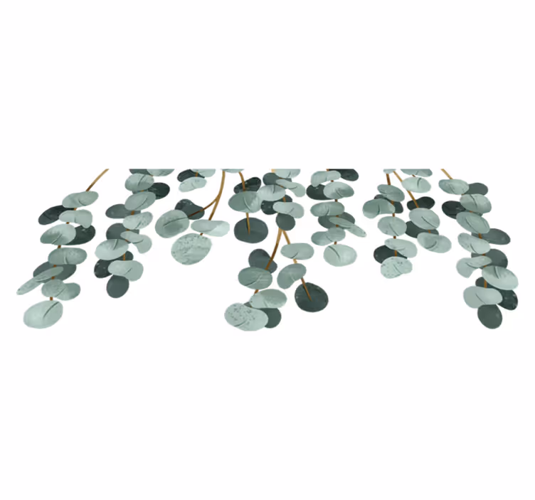 Bedroom vinyl rug with hanging plants design - TenStickers