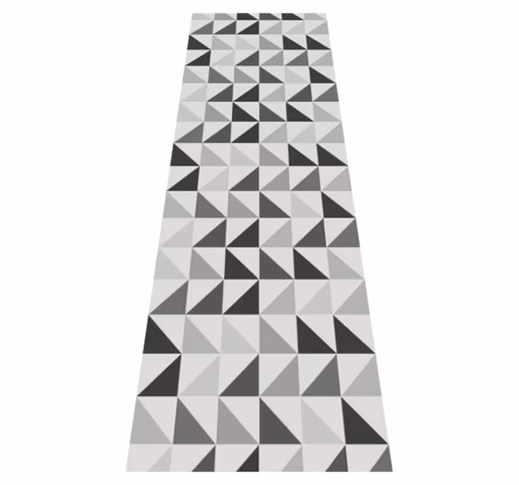 Office vinyl rug in geometric triangle design - TenStickers