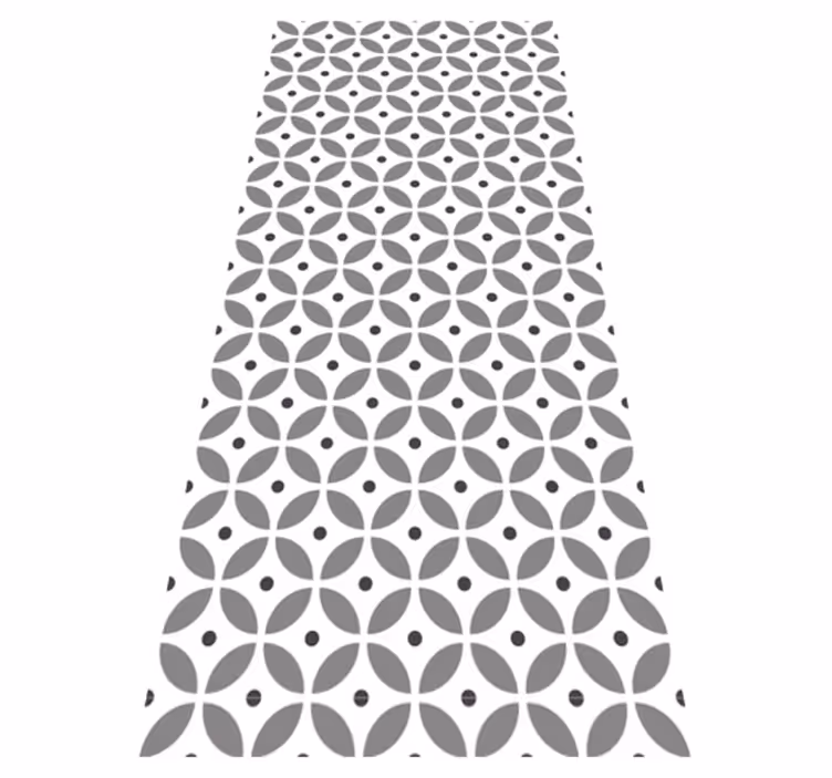 Bedroom vinyl rug nordic style seamless circles - TenStickers