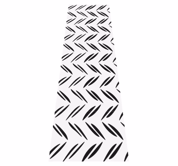 Bedroom vinyl rug with simple striped design - TenStickers