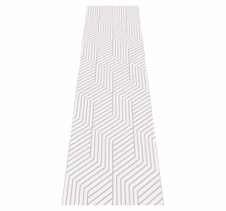 Bedroom vinyl rug with modern octagon patterns - TenStickers