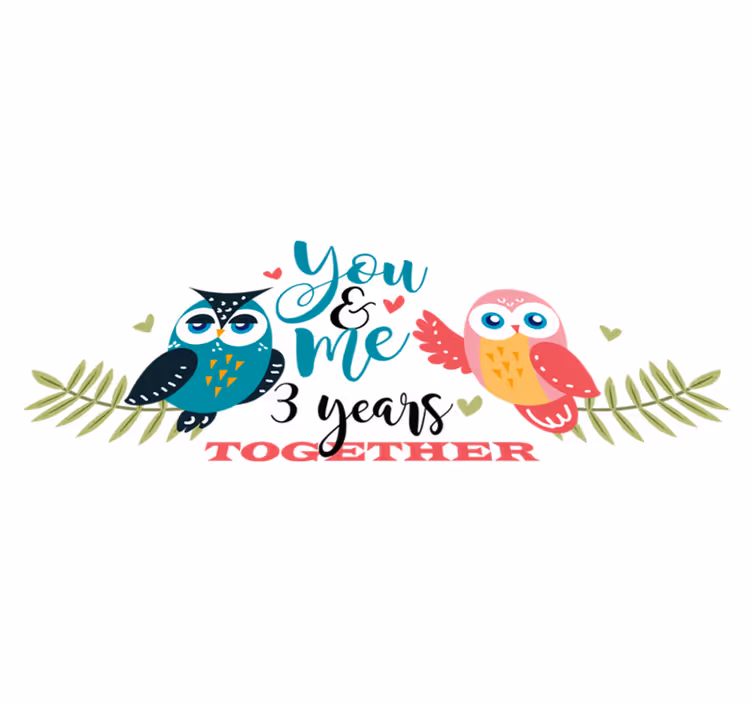 Gufos + years of couple bedroom vinyl rug - TenStickers