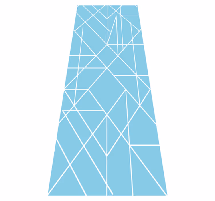 Nordic vinyl rug in geometric mosaic design - TenStickers