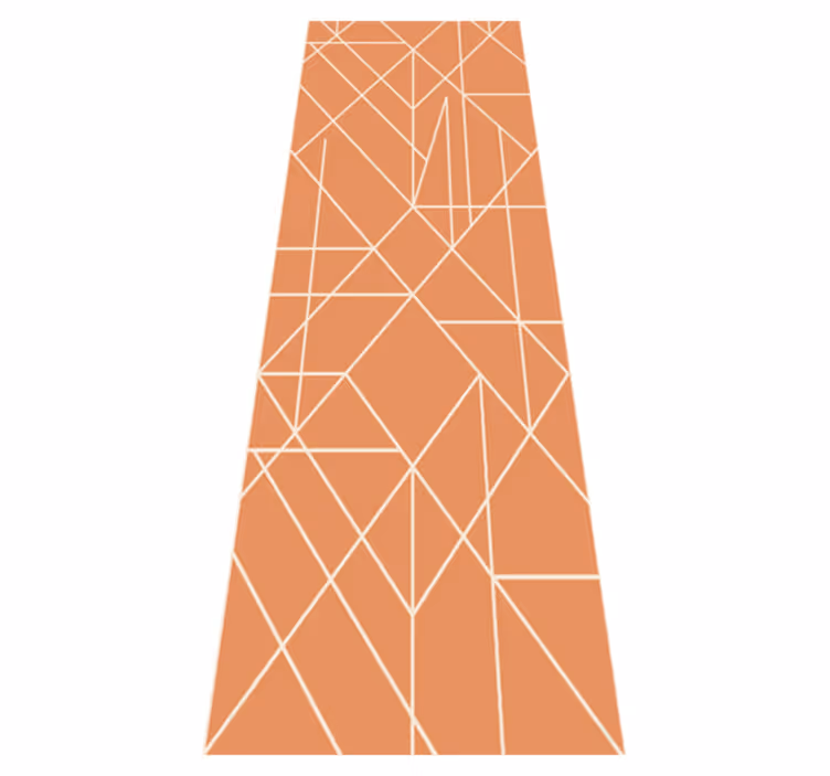 Nordic vinyl rug geometric mosaic design - TenStickers