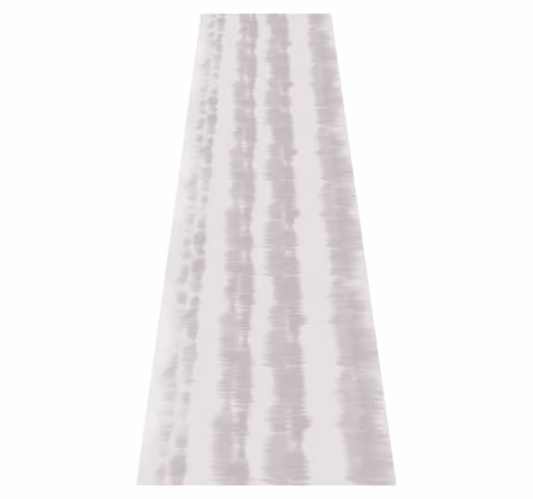 Nordic vinyl rug light gray japandi line pattern - TenStickers