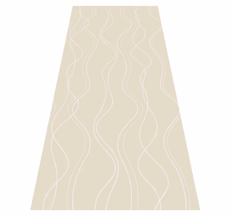 Nordic vinyl rug scandinavian white beige design - TenStickers