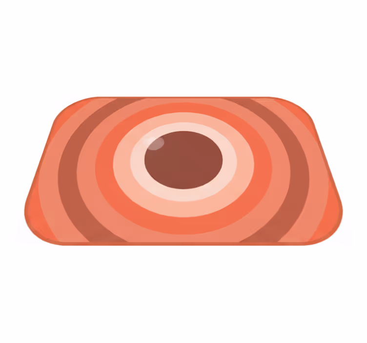 Modern vinyl rug earthy rose - TenStickers