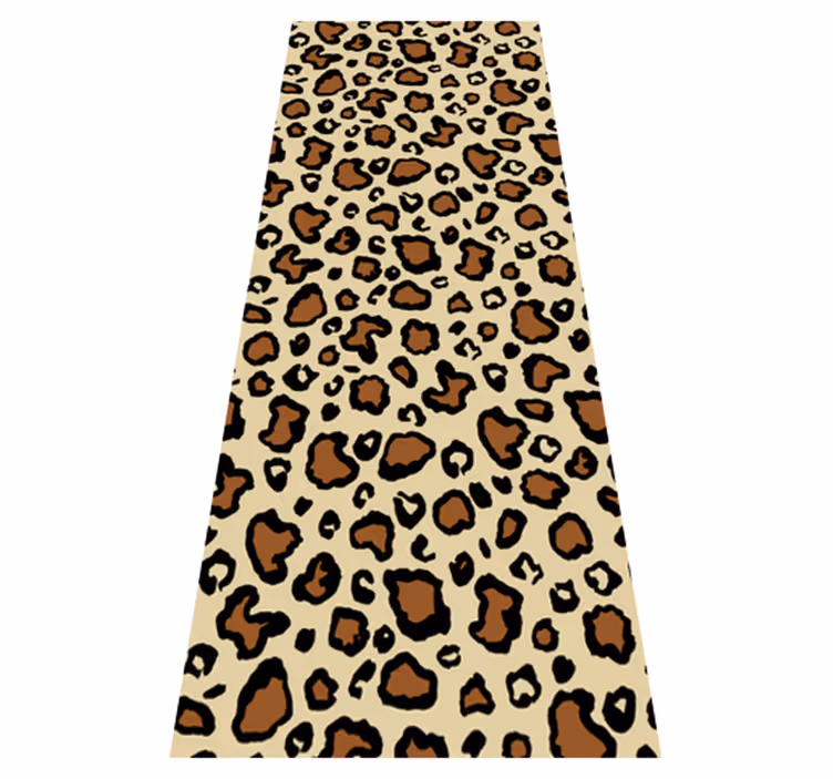 Animal vinyl rug classic leopard print - TenStickers