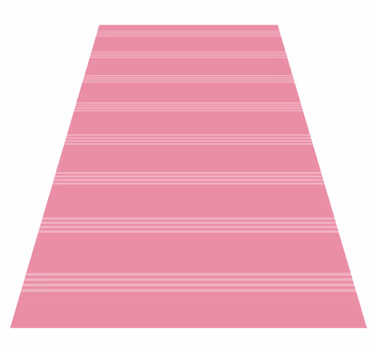 Modern vinyl rug in soft pink striped design - TenStickers