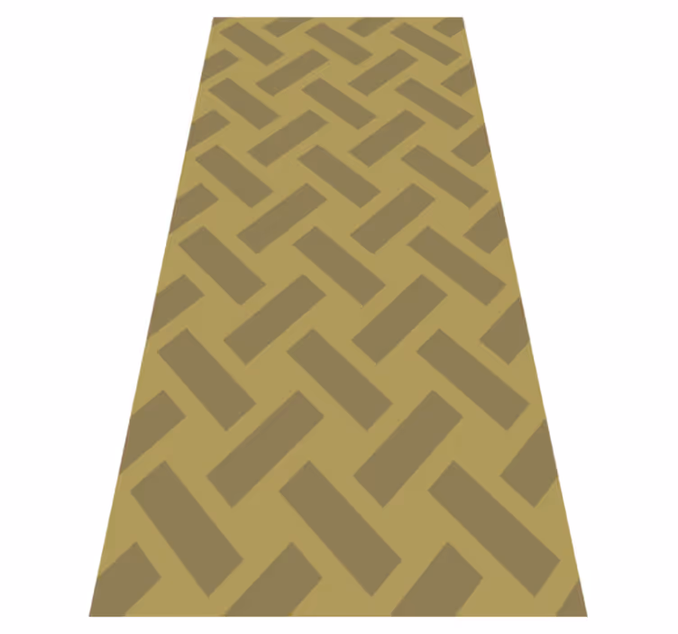 Texture vinyl rug geometric yellow square pattern - TenStickers