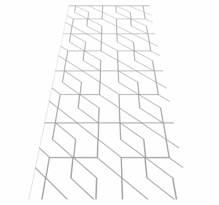 Texture vinyl rug in geometric white square design - TenStickers