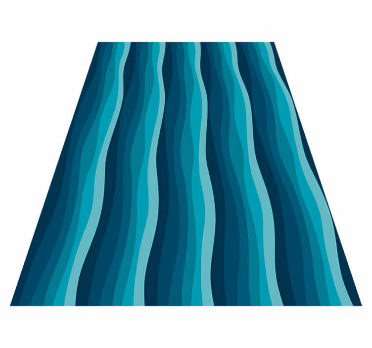Texture vinyl rug wave pattern - TenStickers