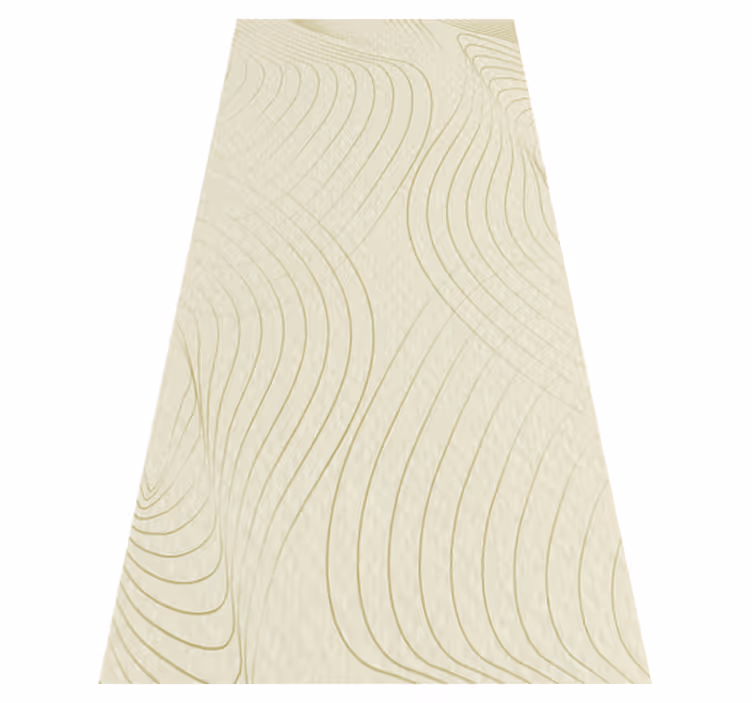 Texture vinyl rug curves japandi - TenStickers