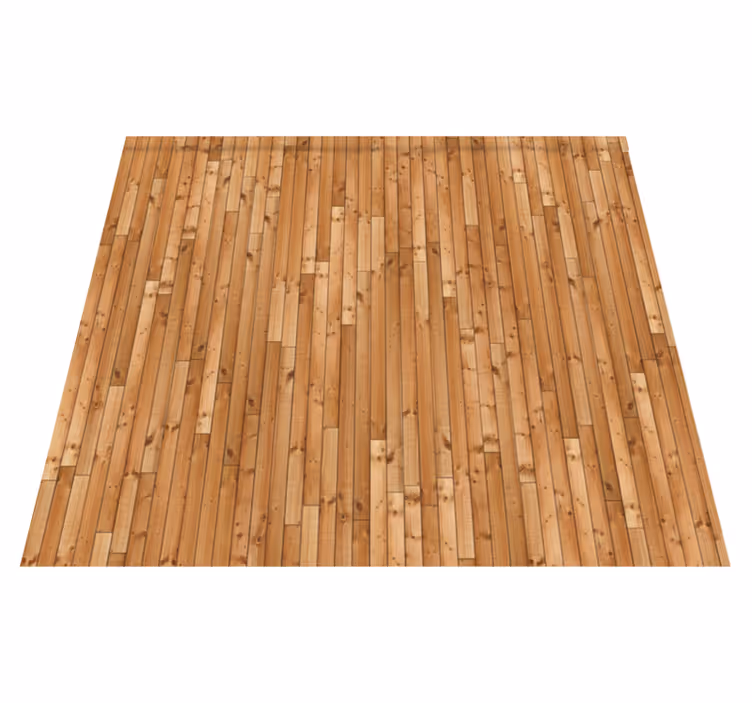 Texture vinyl rug vintage vertical pine planks - TenStickers